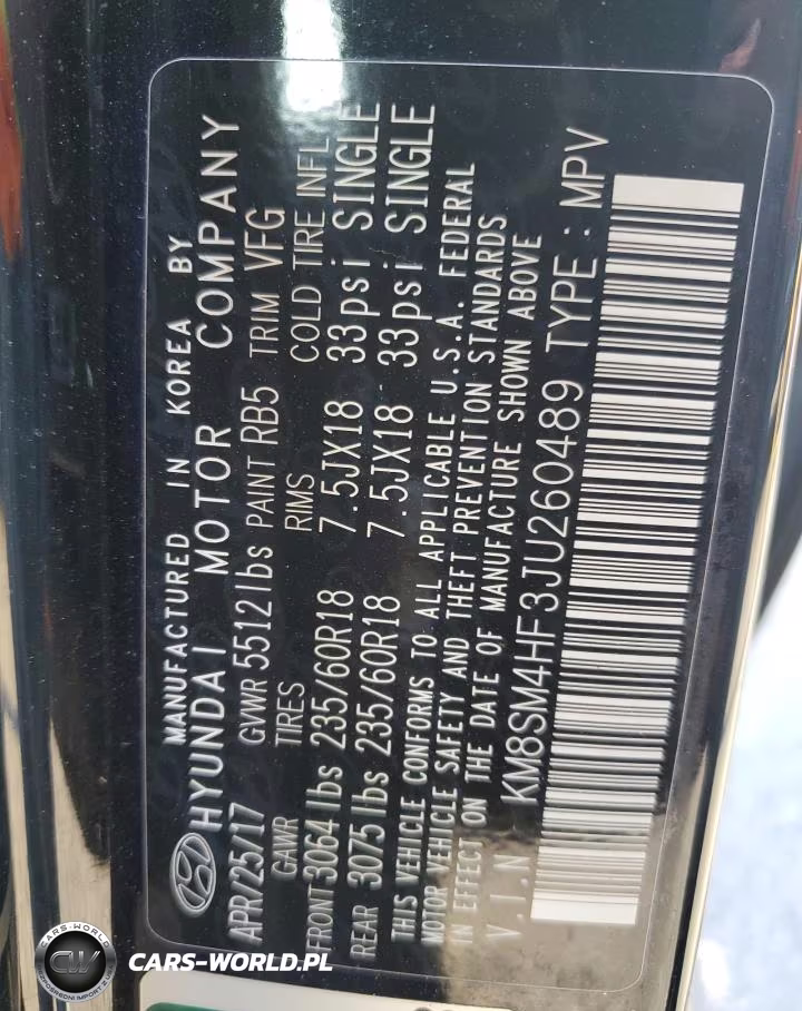 2018 Hyundai Santa Fe Se VIN:KM8SM4HF3JU260489 - 14