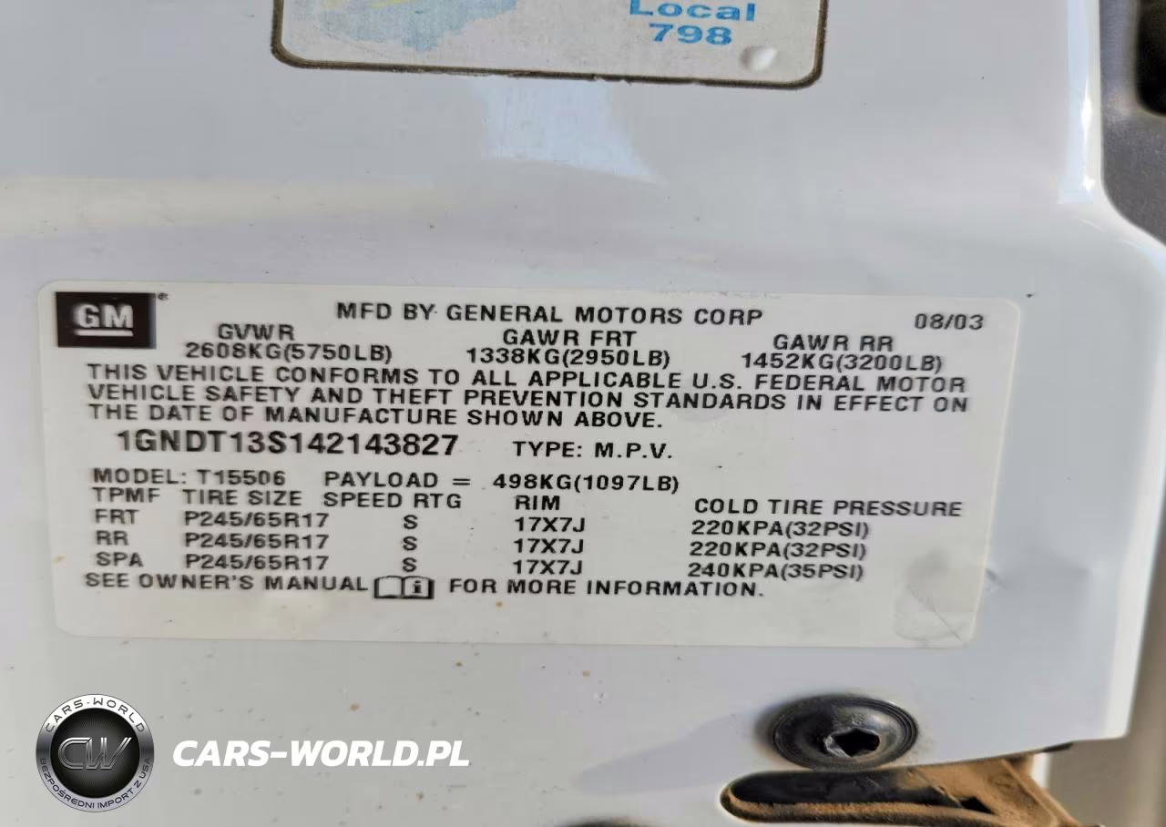 2004 Chevrolet Trailblazer Ls VIN:1GNDT13S142143827 - 13
