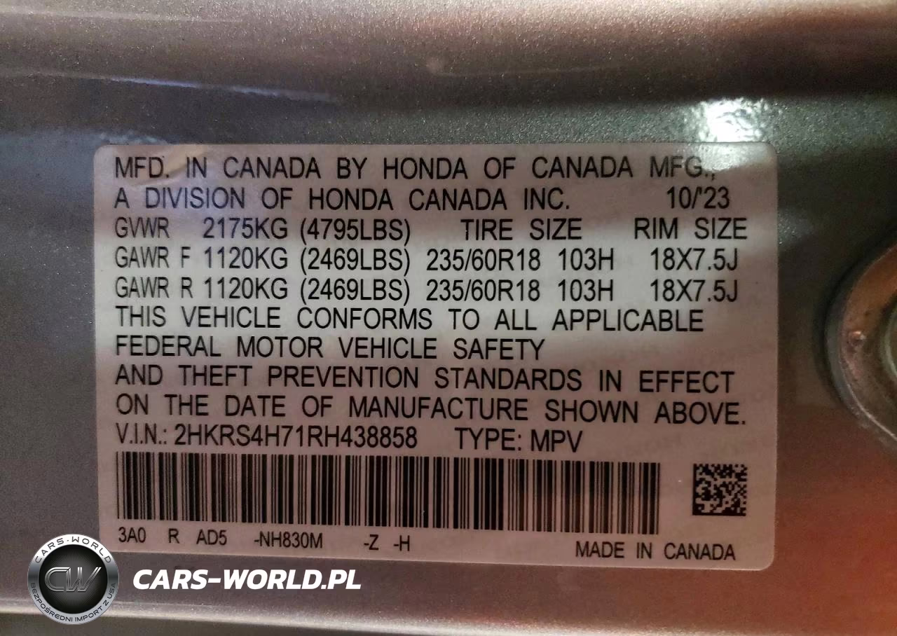 2024 Honda Cr-V Exl VIN:2HKRS4H71RH438858 - 13