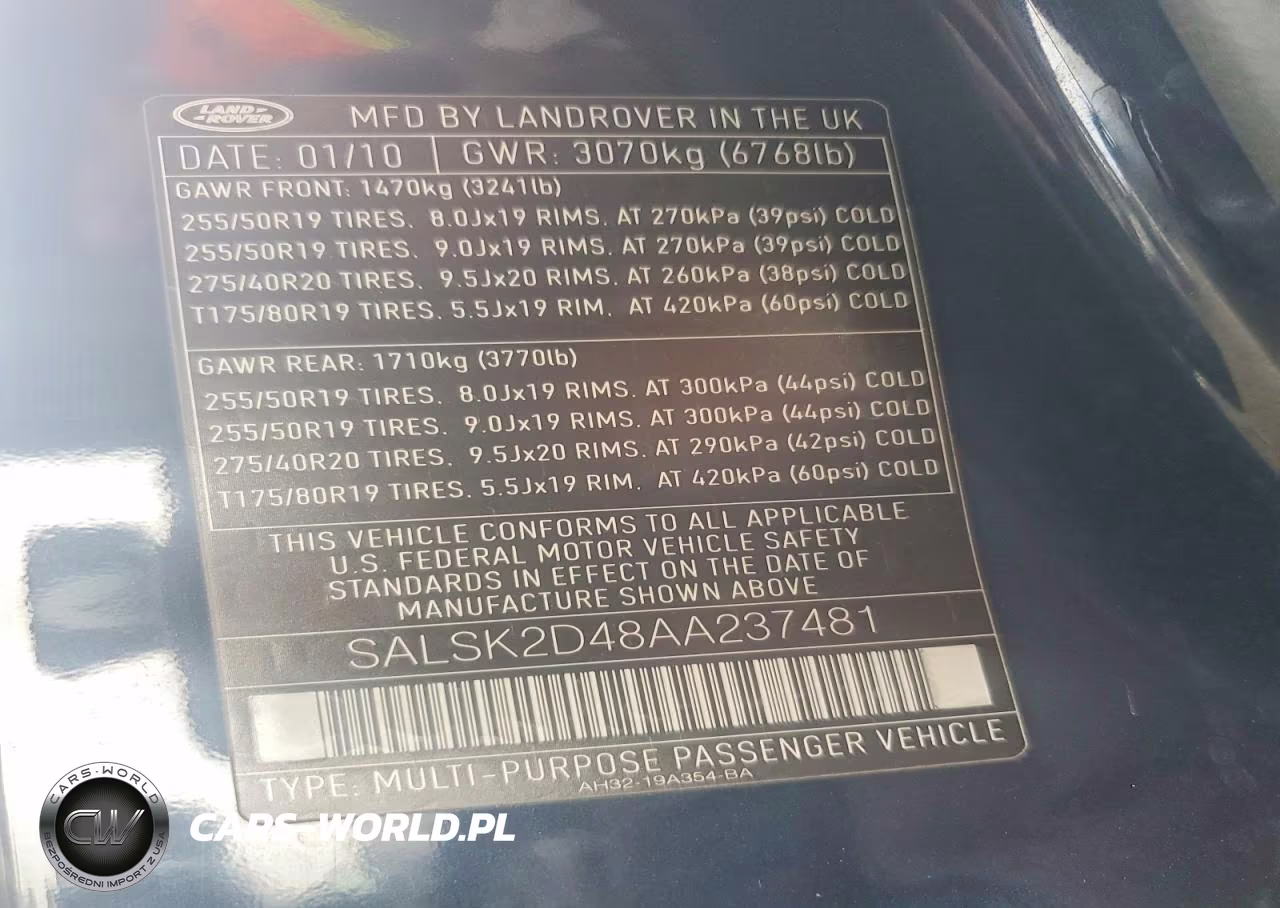 2010 Land Rover Range Rover Sport Lux VIN:SALSK2D48AA237481 - 12