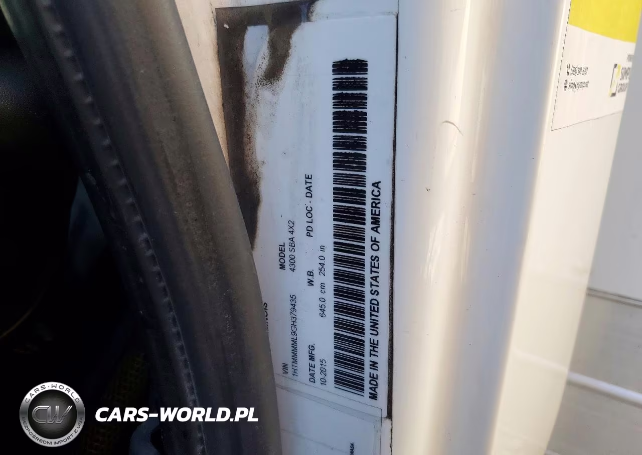 2016 International 4300 Box Truck VIN:1HTMMMML9GH379435 - 13