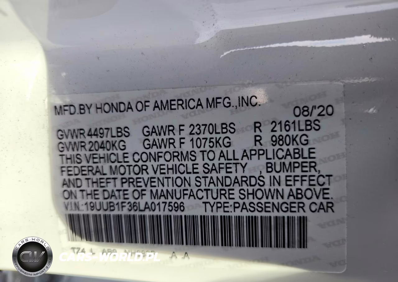 2020 Acura Tlx VIN:19UUB1F36LA017596 - 12
