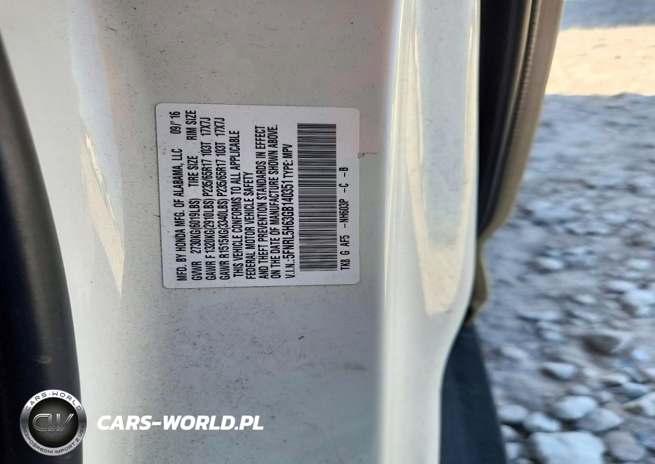 2016 Honda Odyssey Exl VIN:5FNRL5H63GB140351 - 13