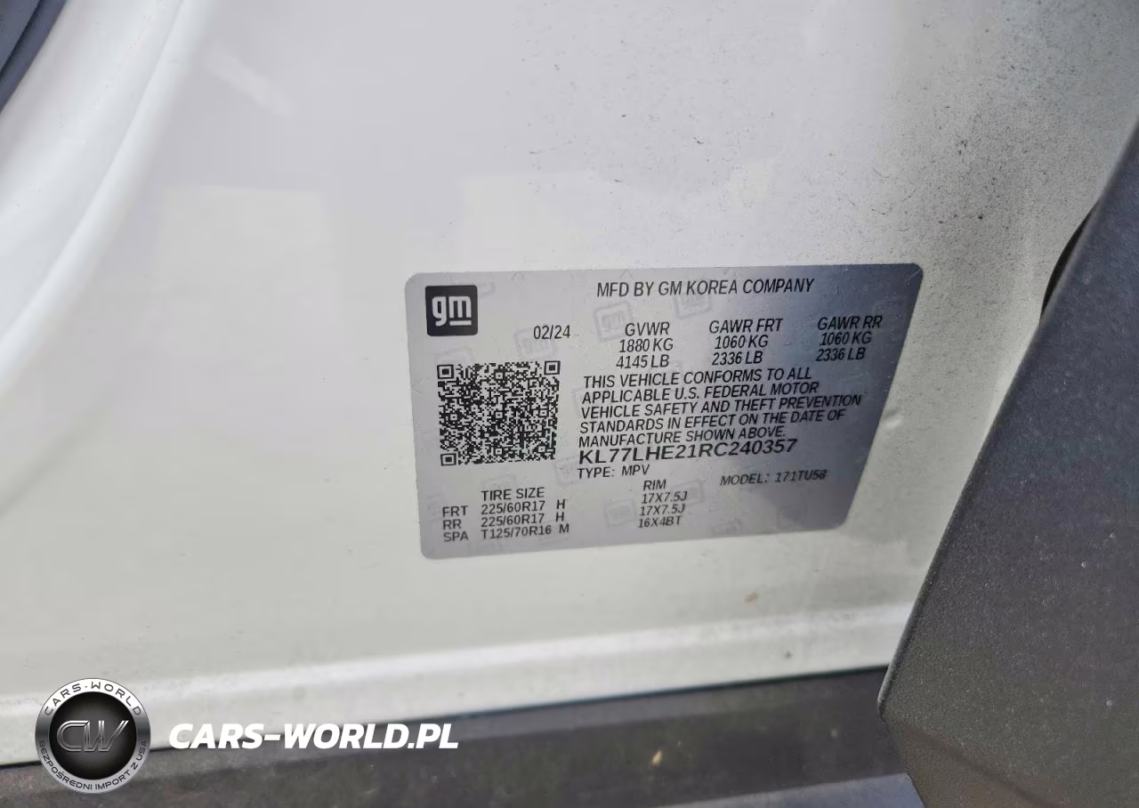 2024 Chevrolet Trax 1Lt VIN:KL77LHE21RC240357 - 13