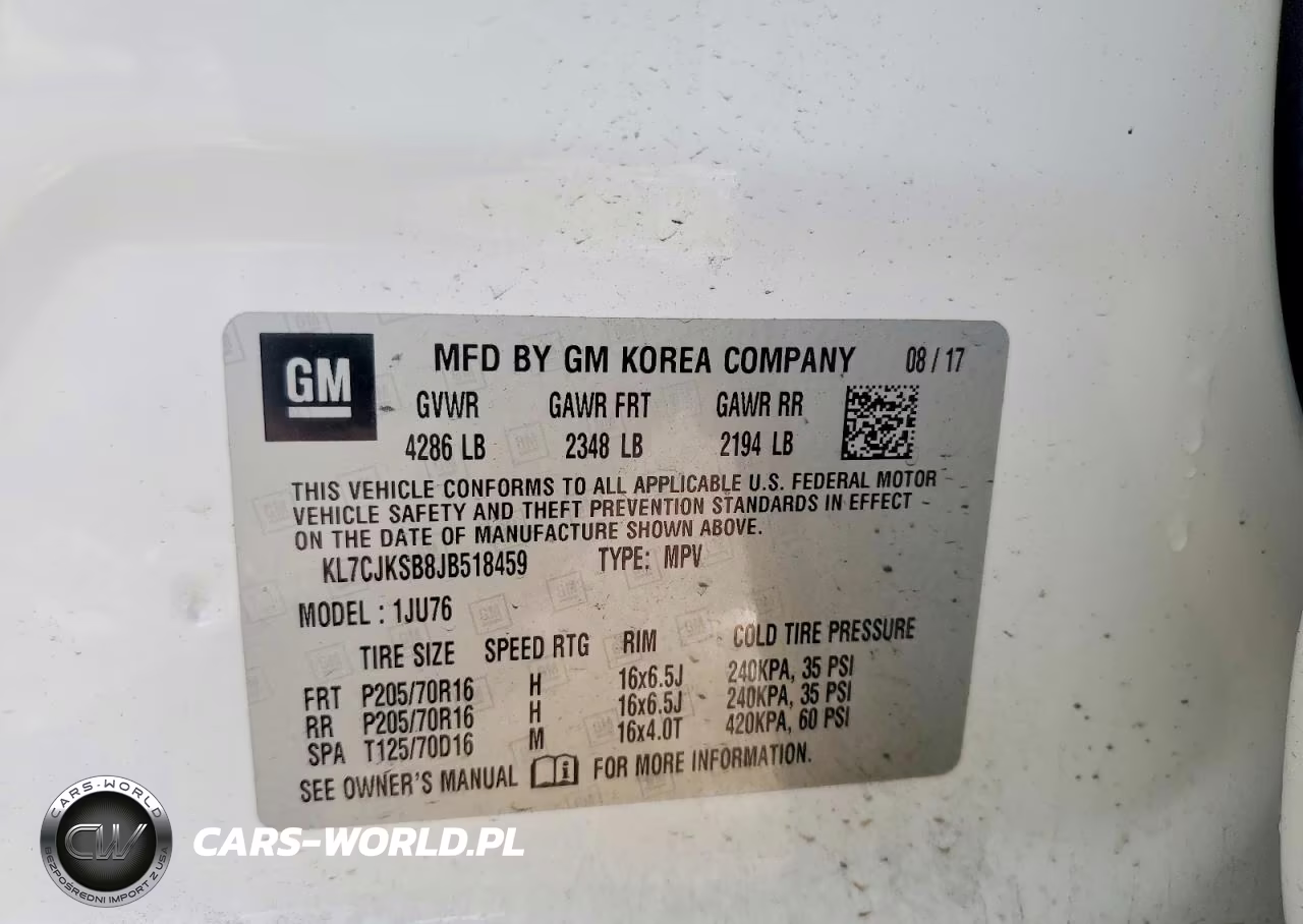 2018 Chevrolet Trax Ls VIN:KL7CJKSB8JB518459 - 12