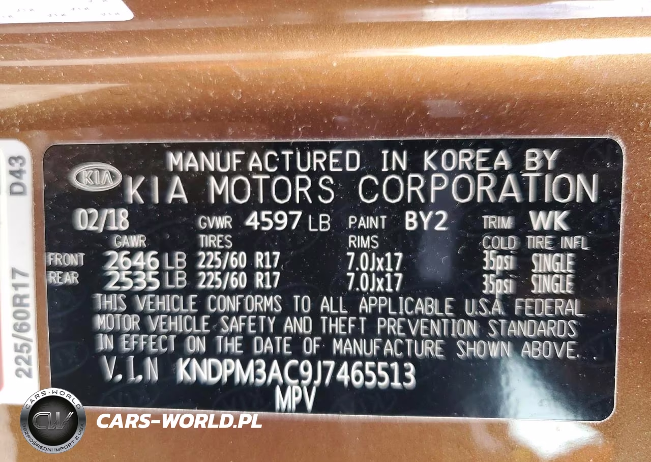 2018 Kia Sportage Lx VIN:KNDPM3AC9J7465513 - 13