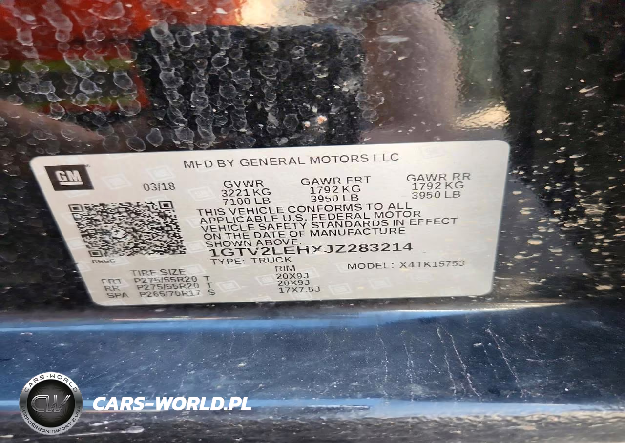 2018 GMC Sierra K1500 VIN:1GTV2LEHXJZ283214 - 12
