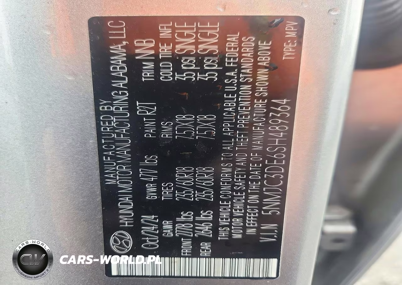 2025 Hyundai Tucson Sel VIN:5NMJC3DE6SH489364 - 13