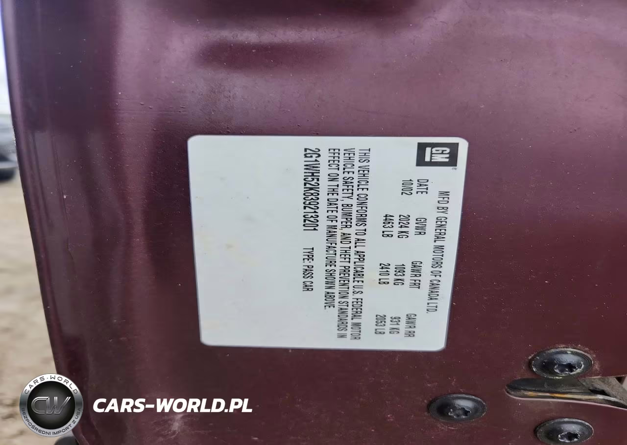 2003 Chevrolet Impala Ls VIN:2G1WH52K839213201 - 13