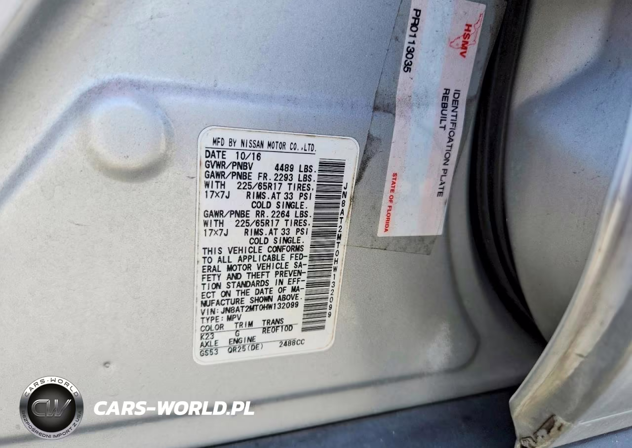2017 Nissan Rogue S VIN:JN8AT2MT0HW132099 - 13