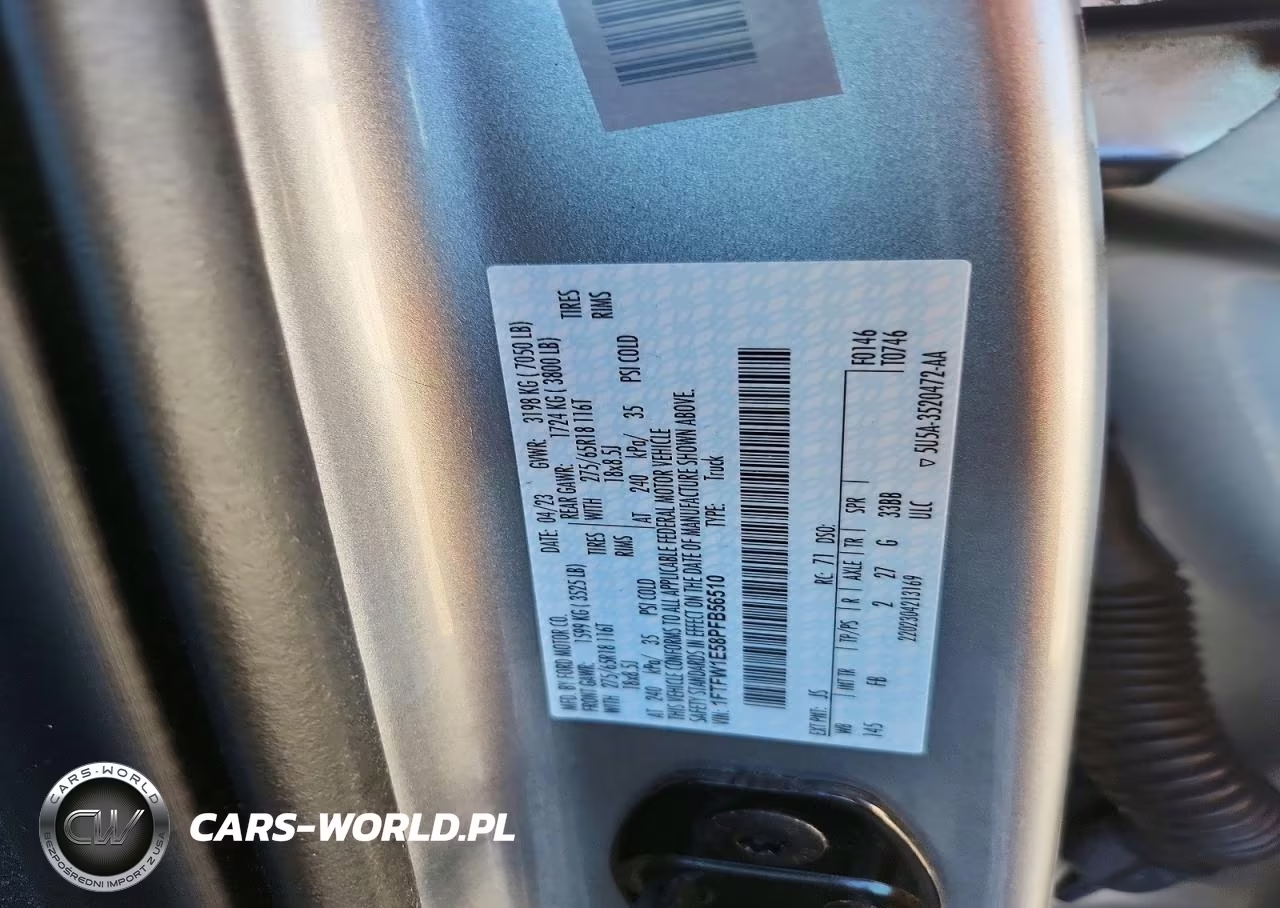 2023 Ford F150 Supercrew VIN:1FTFW1E58PFB56510 - 12
