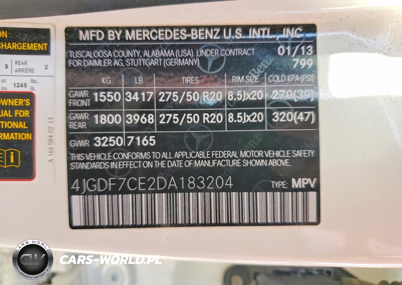 2013 Mercedes-Benz Gl 450 4Matic VIN:4JGDF7CE2DA183204 - 13