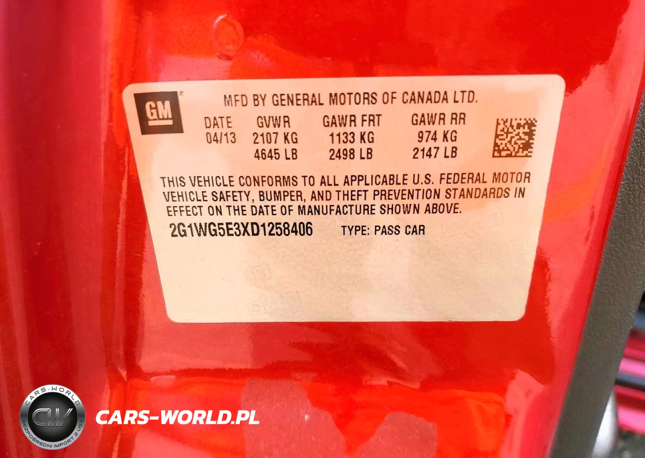 2013 Chevrolet Impala Lt VIN:2G1WG5E3XD1258406 - 12