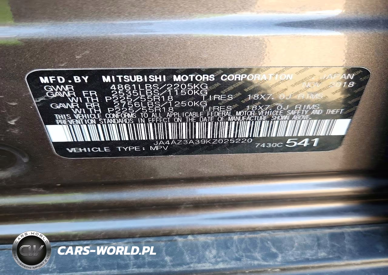 2019 Mitsubishi Outlander Se VIN:JA4AZ3A39KZ025220 - 13