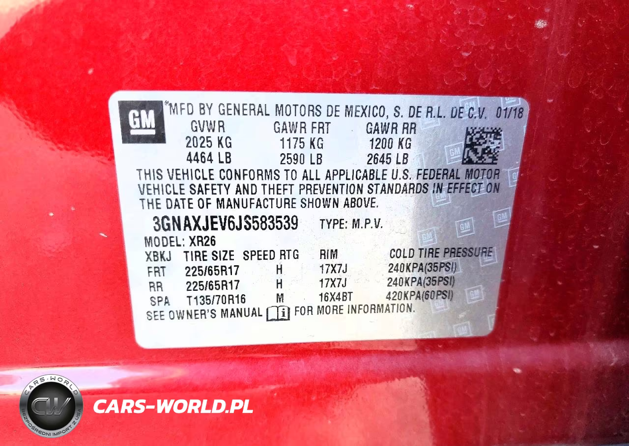2018 Chevrolet Equinox Lt VIN:3GNAXJEV6JS583539 - 12