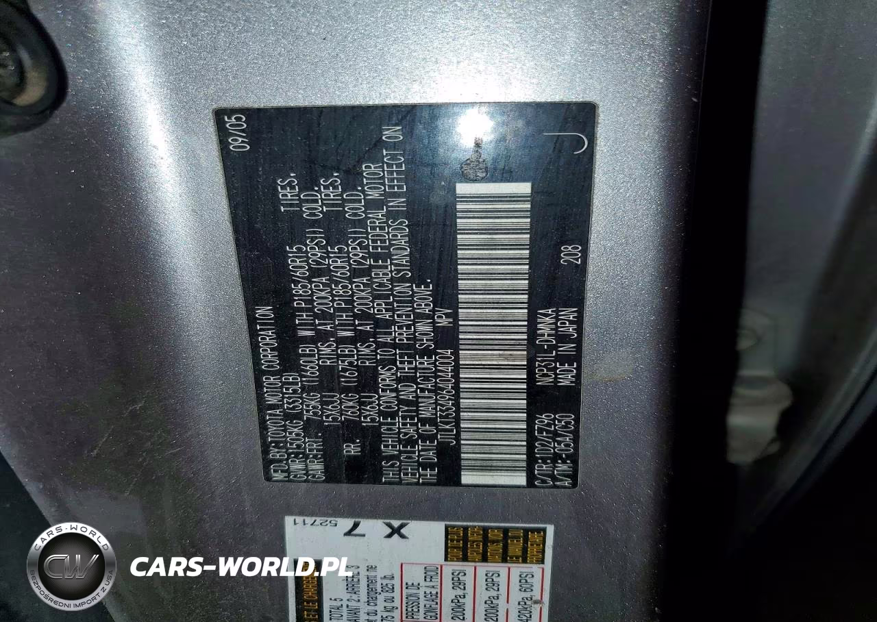 2006 Scion Xb Base VIN:JTLKT334964044004 - 13