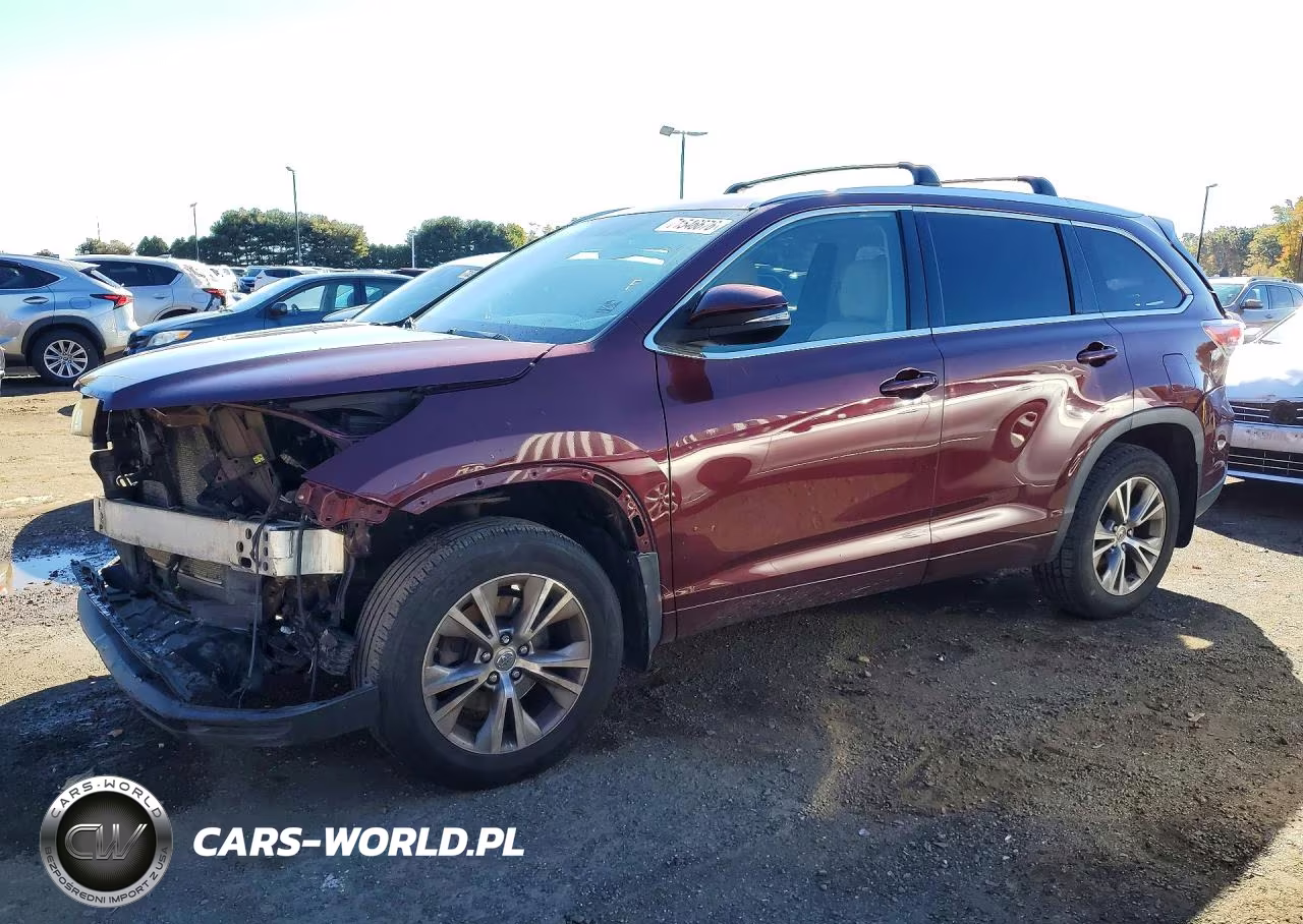 2015 Toyota Highlander Xle VIN:5TDJKRFH7FS130962 - 1