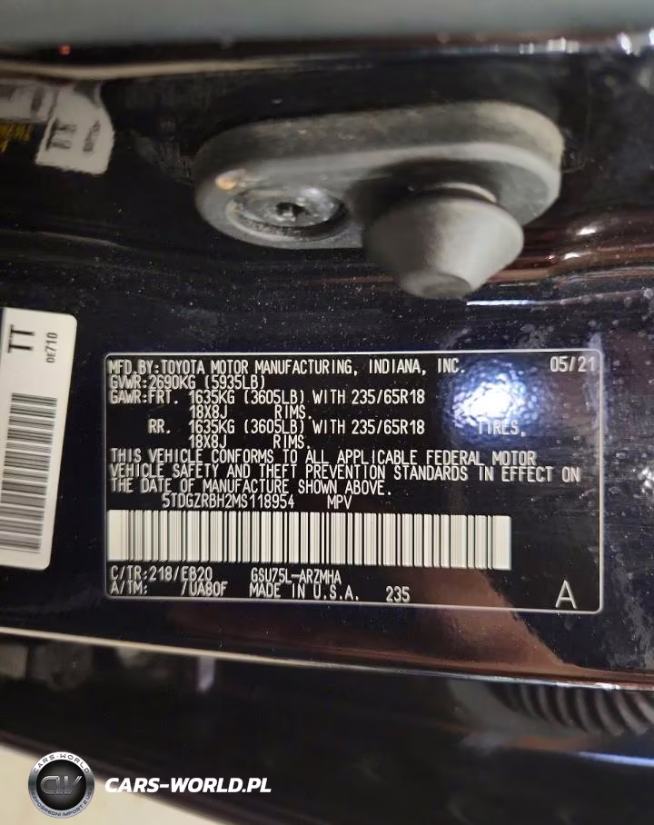 2021 Toyota Highlander Xle VIN:5TDGZRBH2MS118954 - 13