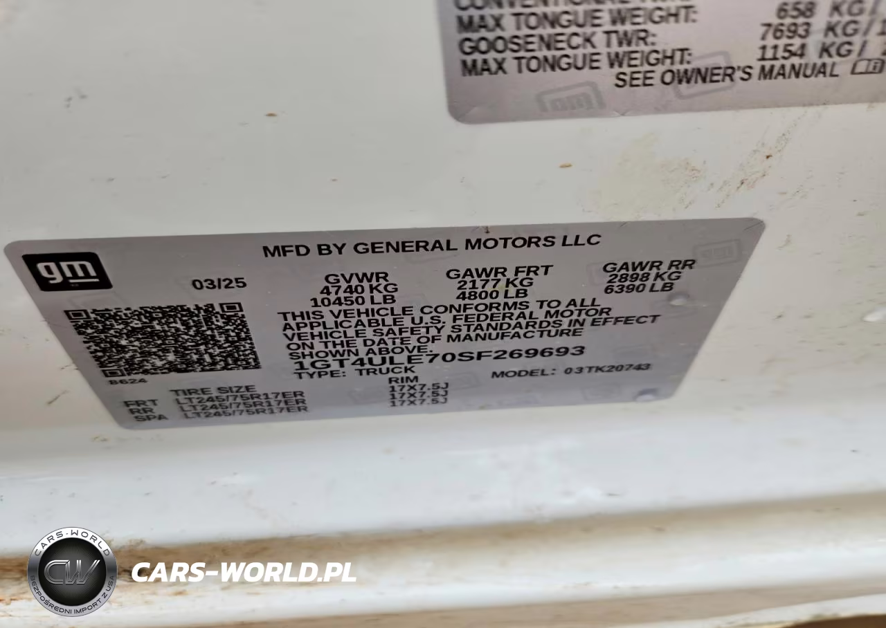 2025 GMC Sierra K2500 Heavy Duty VIN:1GT4ULE70SF269693 - 12