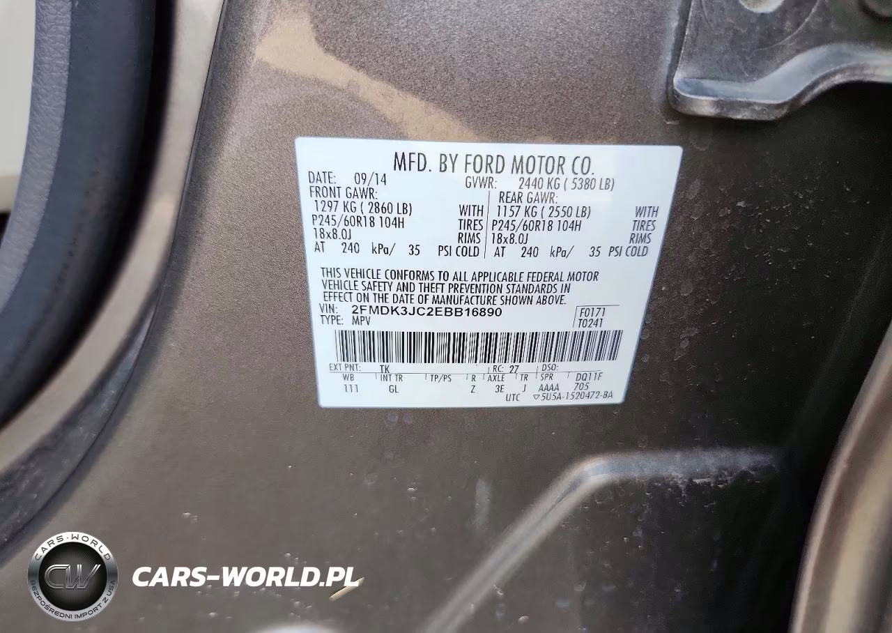 2014 Ford Edge Sel VIN:2FMDK3JC2EBB16890 - 13