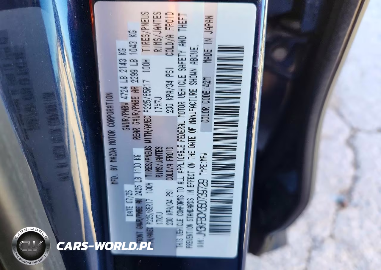 2025 Mazda Cx-5 Preferred VIN:JM3KFBCM3S0739729 - 14