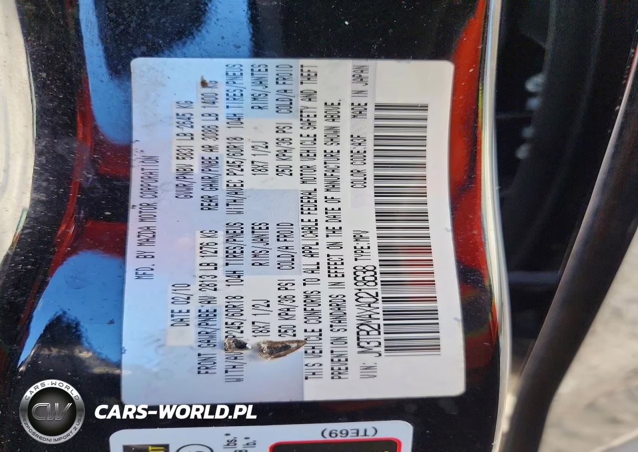 2010 Mazda Cx-9 VIN:JM3TB2MAXA0218638 - 13