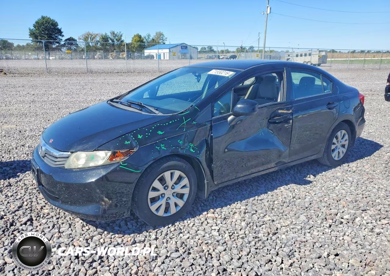 2012 Honda Civic Lx VIN:19XFB2F59CE059353 - 1