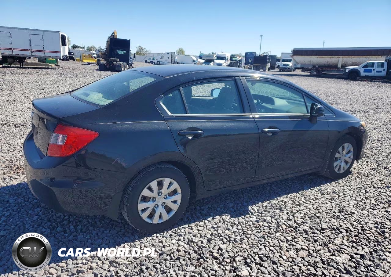 2012 Honda Civic Lx VIN:19XFB2F59CE059353 - 3