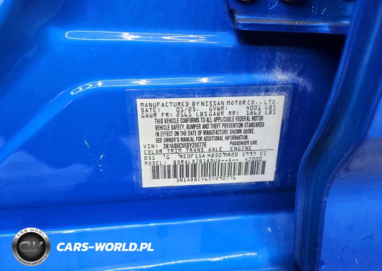2025 Nissan Sentra Sv VIN:3N1AB8CV6SY290776 - 12