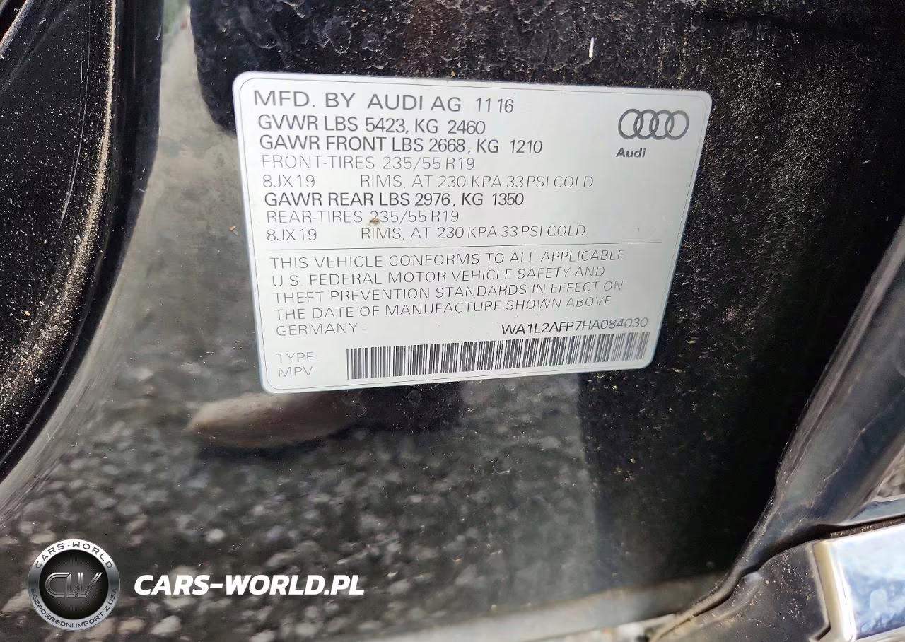 2017 Audi Q5 Premium Plus VIN:WA1L2AFP7HA084030 - 13