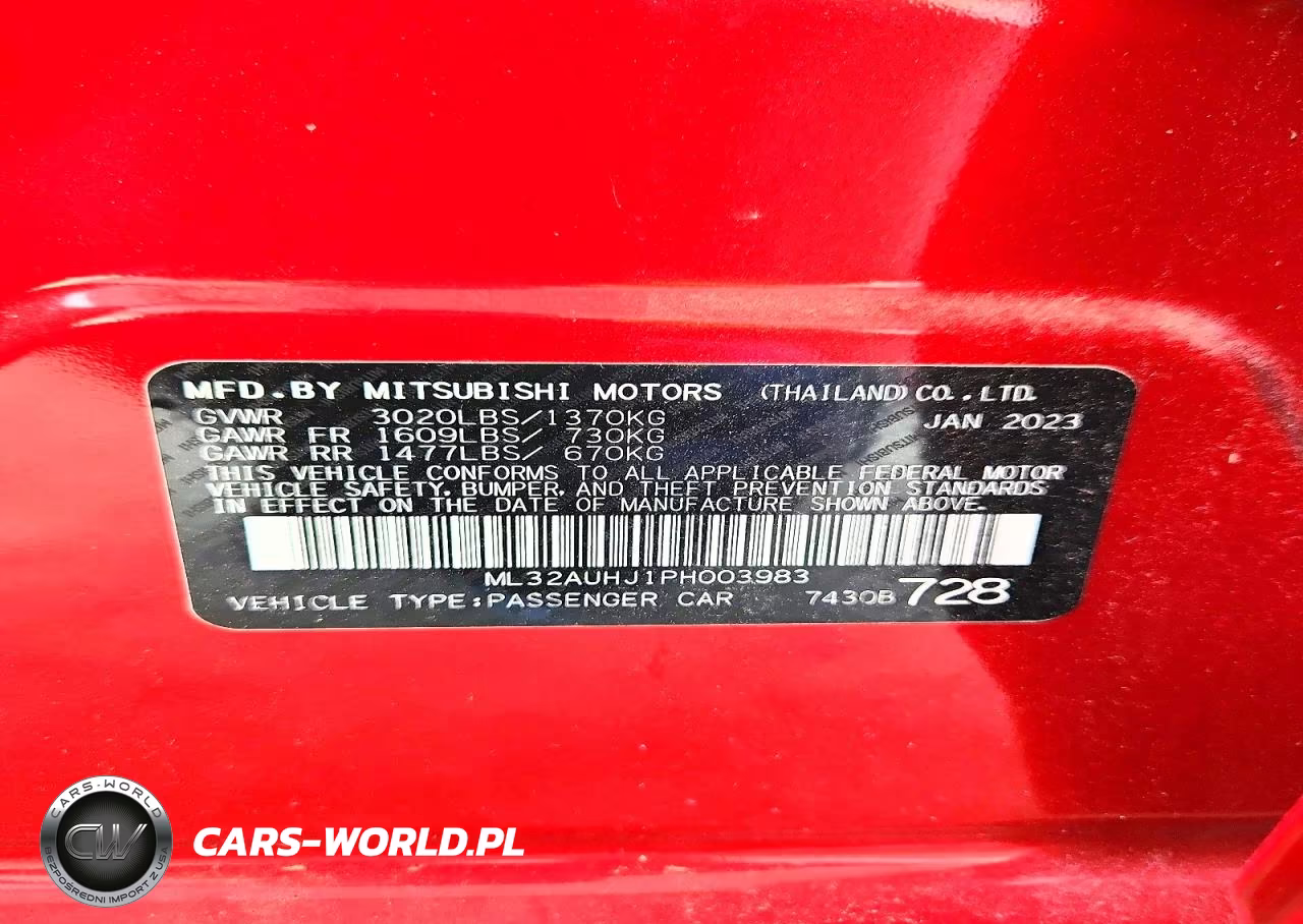 2023 Mitsubishi Mirage Es VIN:ML32AUHJ1PH003983 - 12