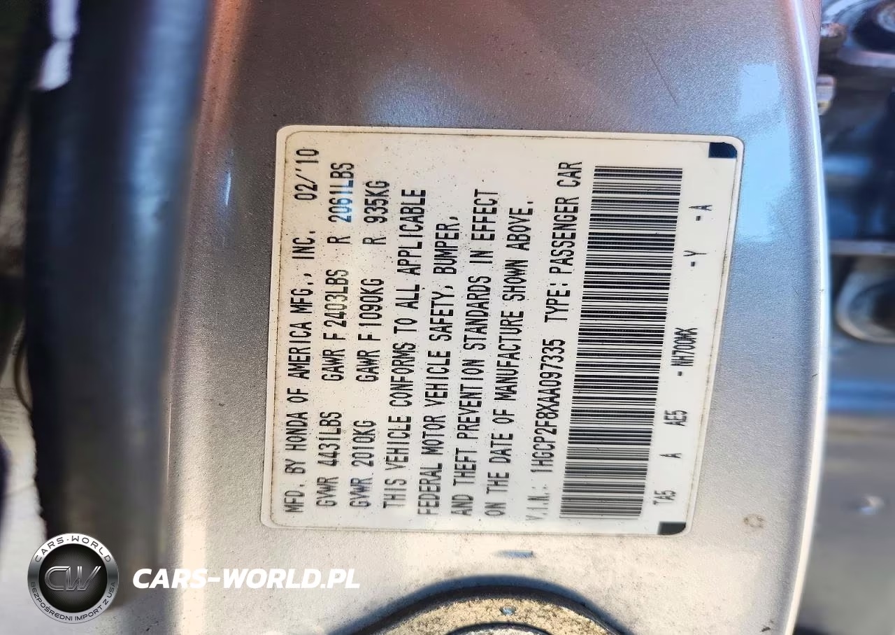 2010 Honda Accord Exl VIN:1HGCP2F8XAA097335 - 12