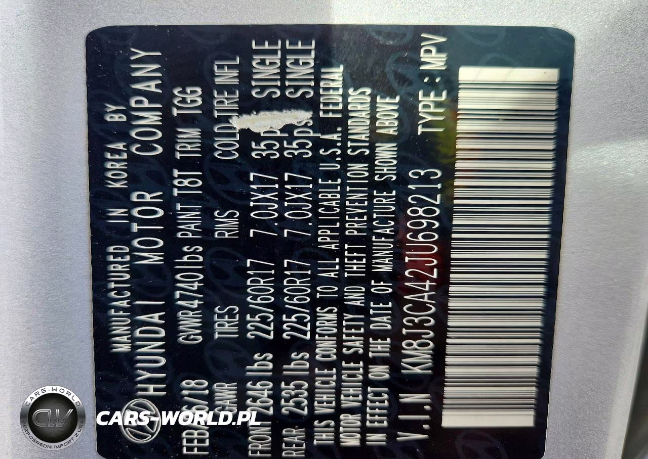 2018 Hyundai Tucson Sel VIN:KM8J3CA42JU698213 - 13
