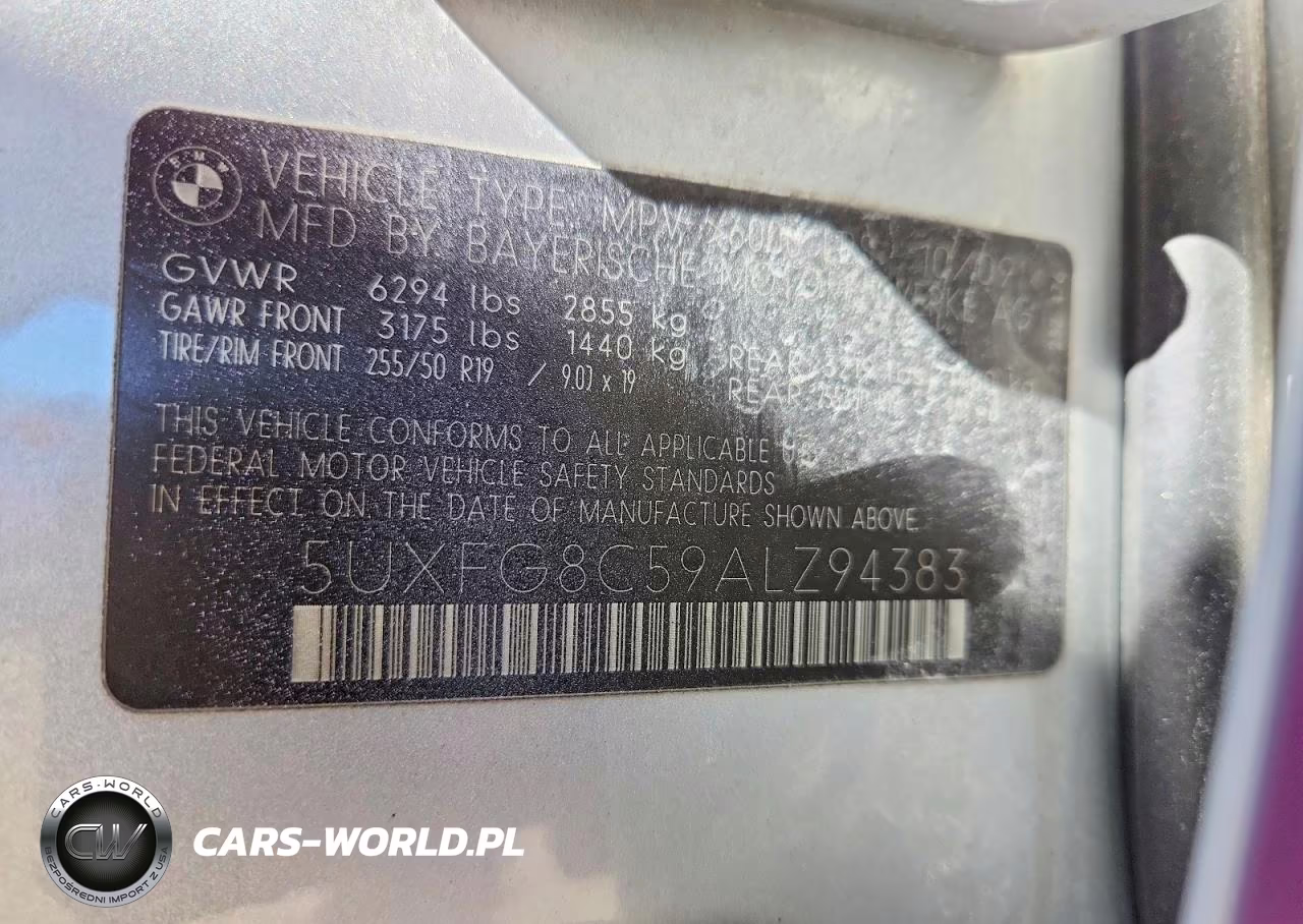 2010 BMW X6 xDrive50I VIN:5UXFG8C59ALZ94383 - 12
