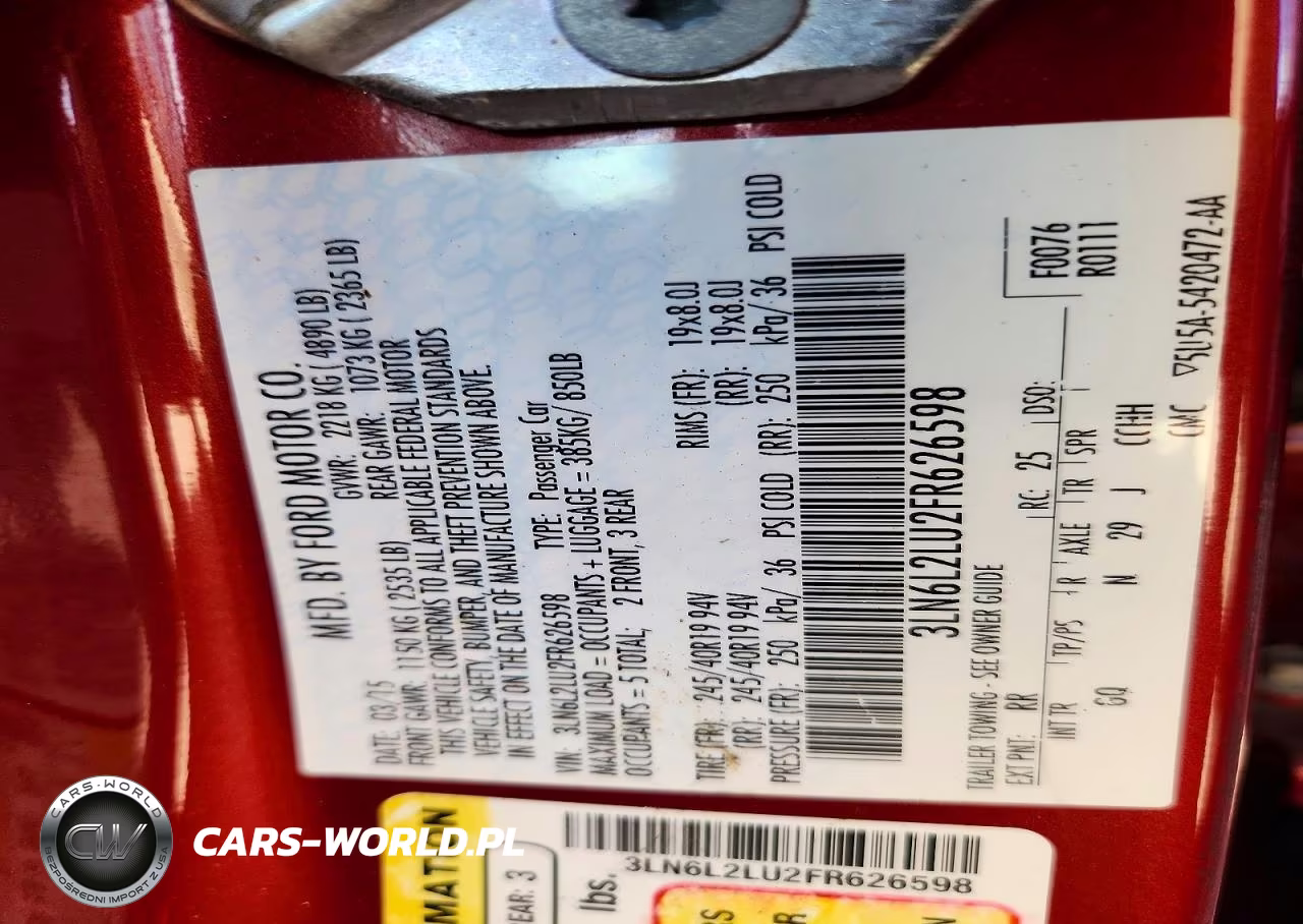 2015 Lincoln Mkz Hybrid VIN:3LN6L2LU2FR626598 - 13
