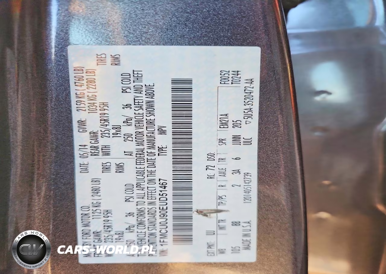 2014 Ford Escape Titanium VIN:1FMCU0J90EUD51467 - 12