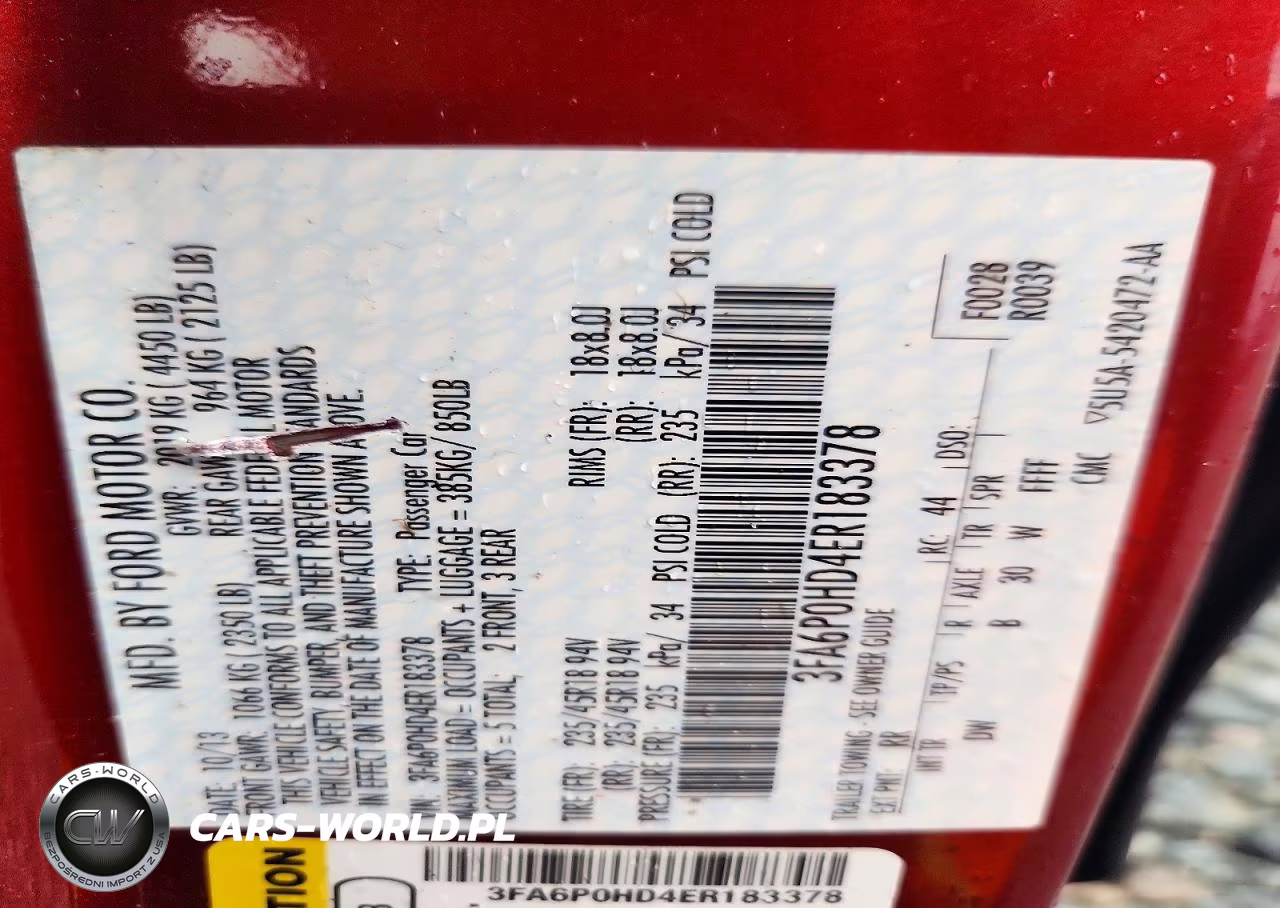 2014 Ford Fusion Se VIN:3FA6P0HD4ER183378 - 12