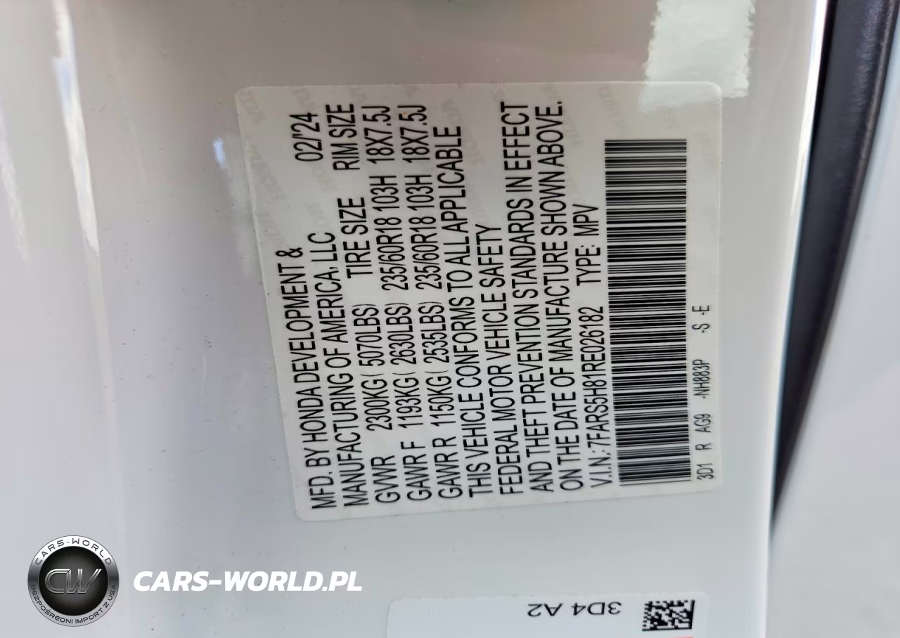2024 Honda Cr-V Sport-L VIN:7FARS5H81RE026182 - 13