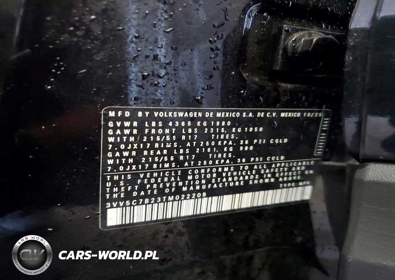 2026 Volkswagen Taos S VIN:3VV5C7B23TM022209 - 12