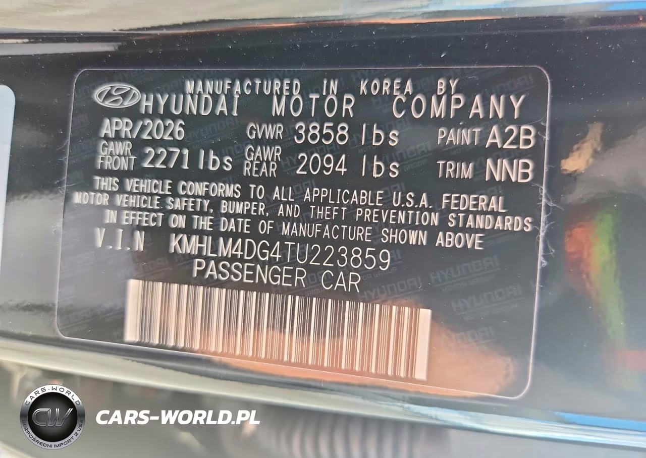 2026 Hyundai Elantra Sel Sport VIN:KMHLM4DG4TU223859 - 13