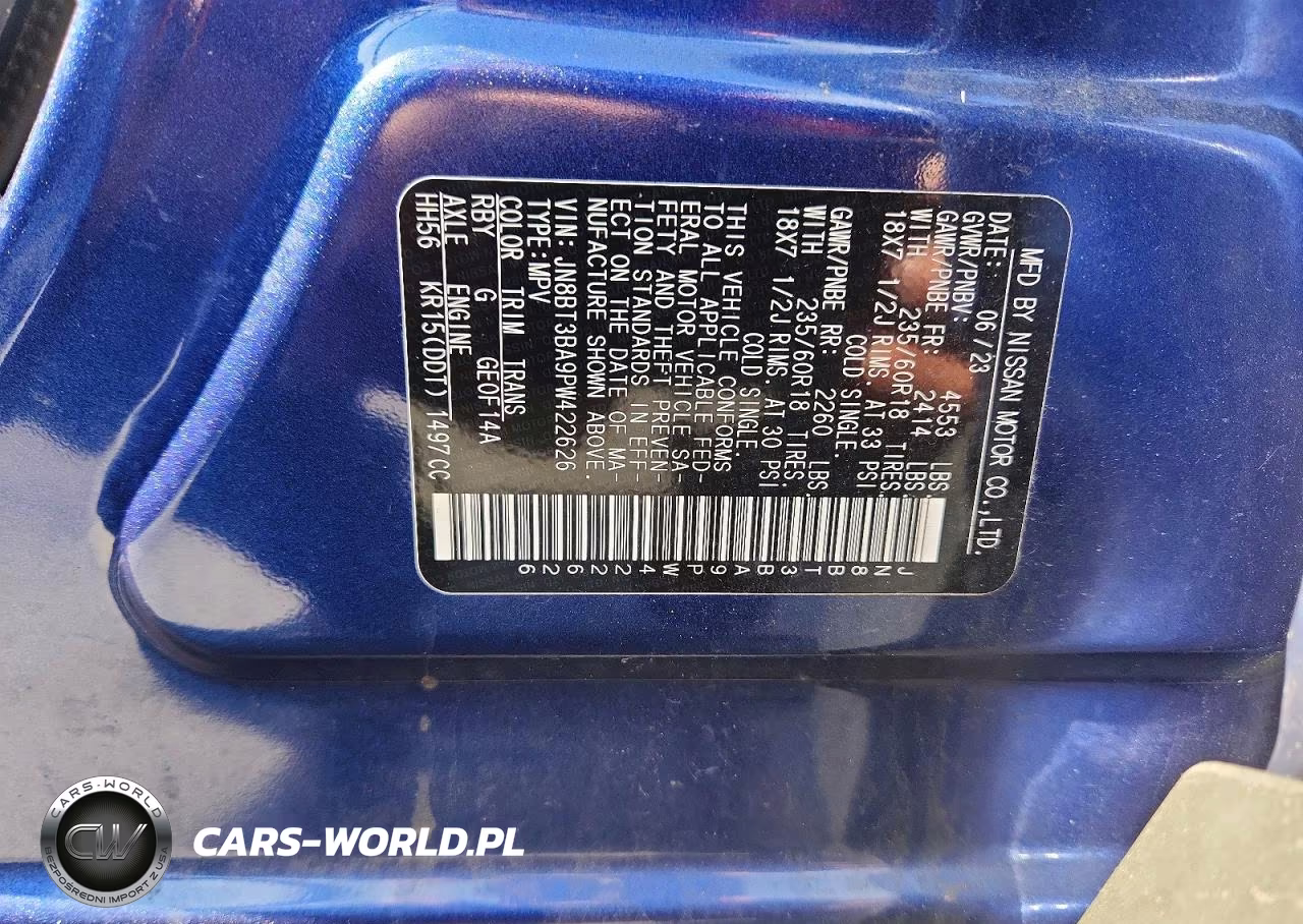 2023 Nissan Rogue Sv VIN:JN8BT3BA9PW422626 - 13