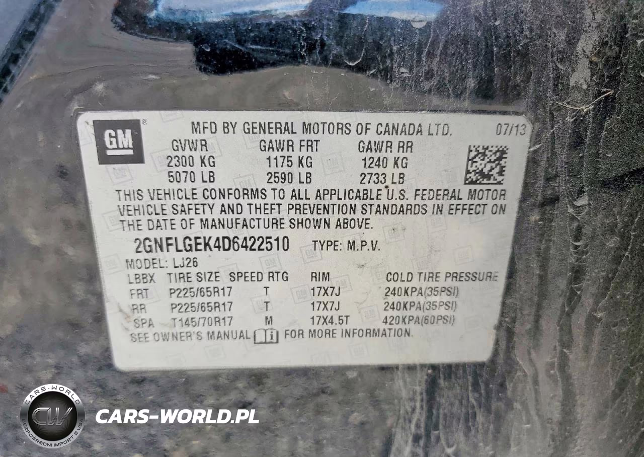 2013 Chevrolet Equinox Ltz VIN:2GNFLGEK4D6422510 - 13