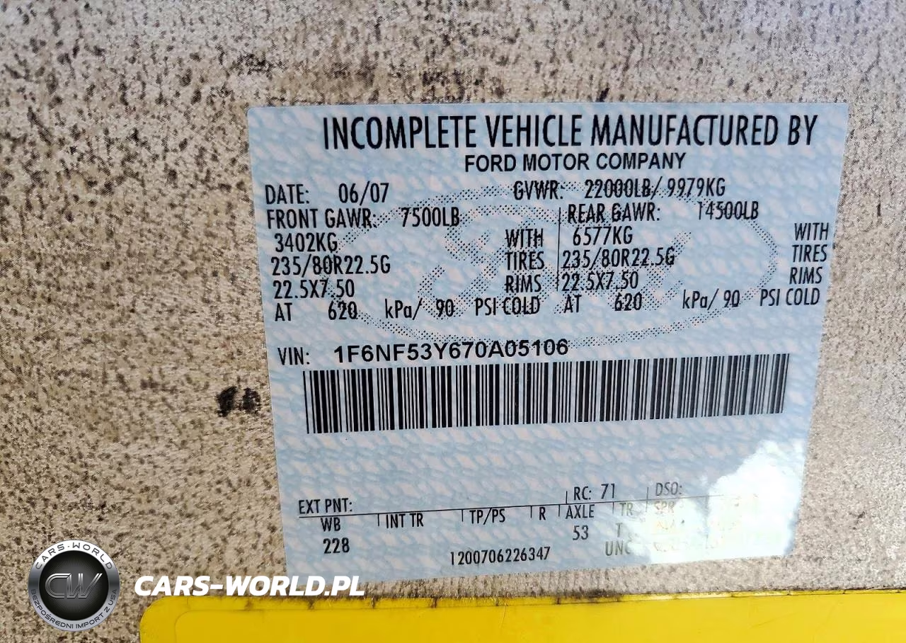 2007 Fleetwood Rv VIN:1F6NF53Y670A05106 - 10