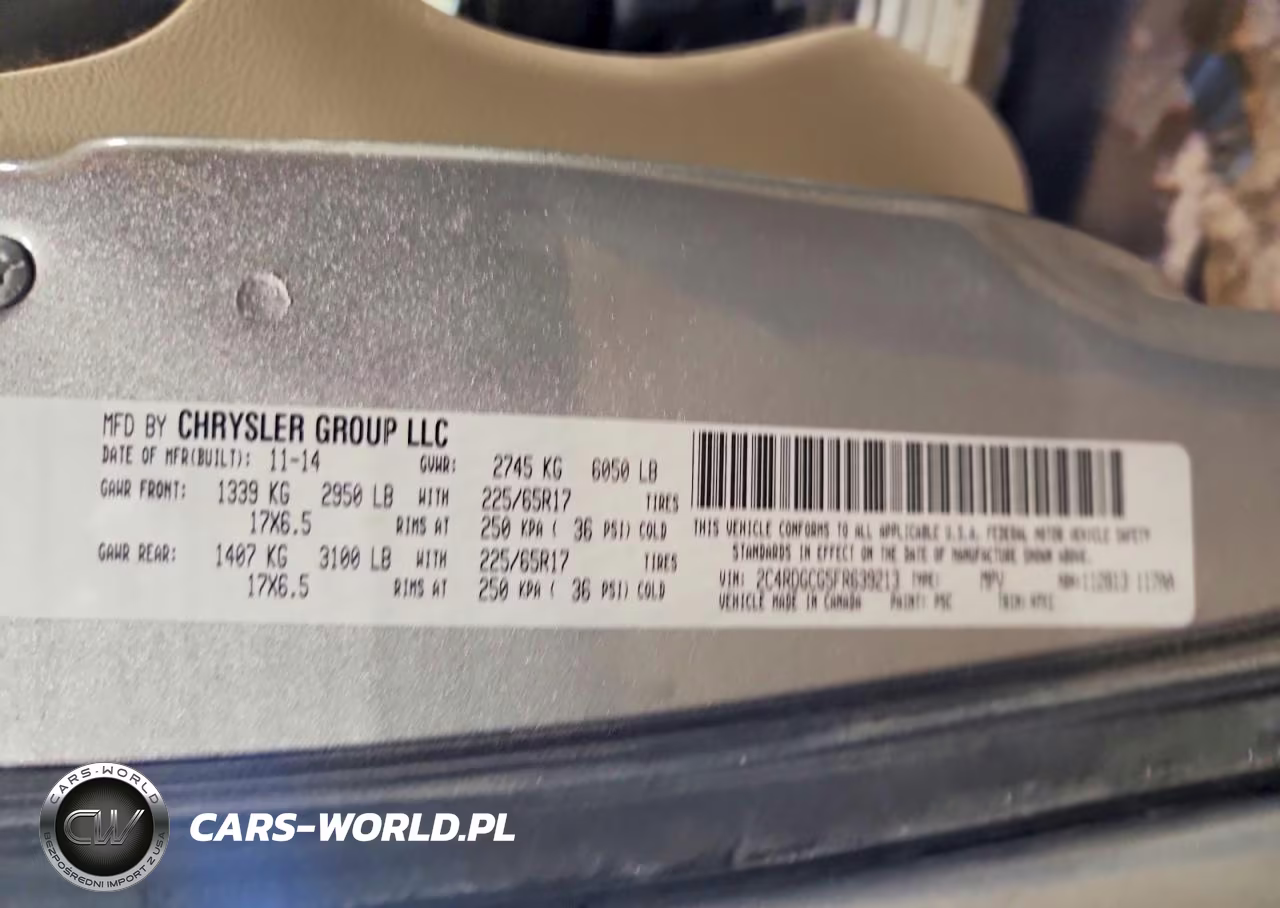 2015 Dodge Grand Caravan Sxt VIN:2C4RDGCG5FR639213 - 14