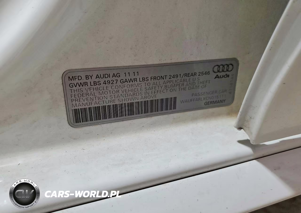 2012 Audi A4 Premium Plus VIN:WAUFFAFLXCN015111 - 12