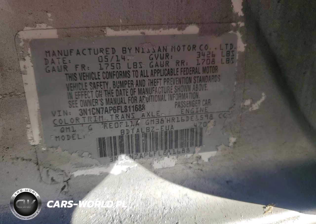 2018 Nissan Versa Sv VIN:3N1CN7AP5JL884088 - 12