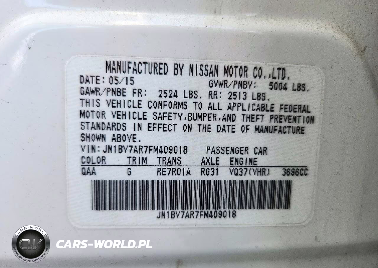 2015 Infiniti Q50 Sport VIN:JN1BV7AR7FM409018 - 13