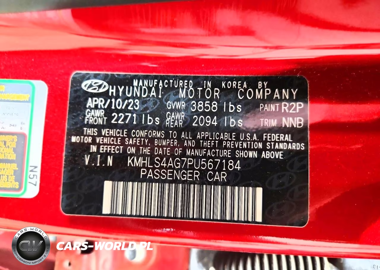 2023 Hyundai Elantra Sel VIN:KMHLS4AG7PU567184 - 12