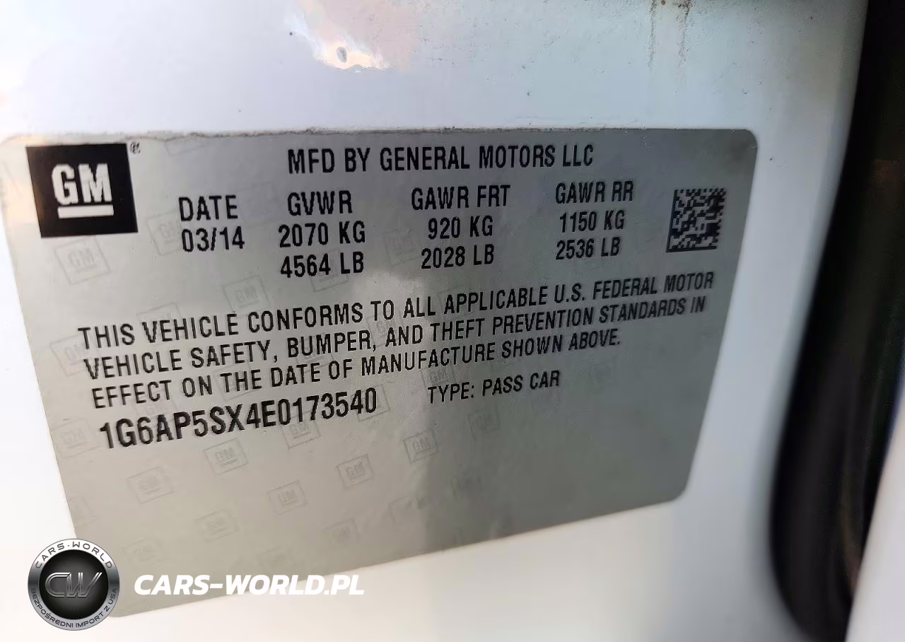 2014 Cadillac Cts VIN:1G6AP5SX4E0173540 - 12