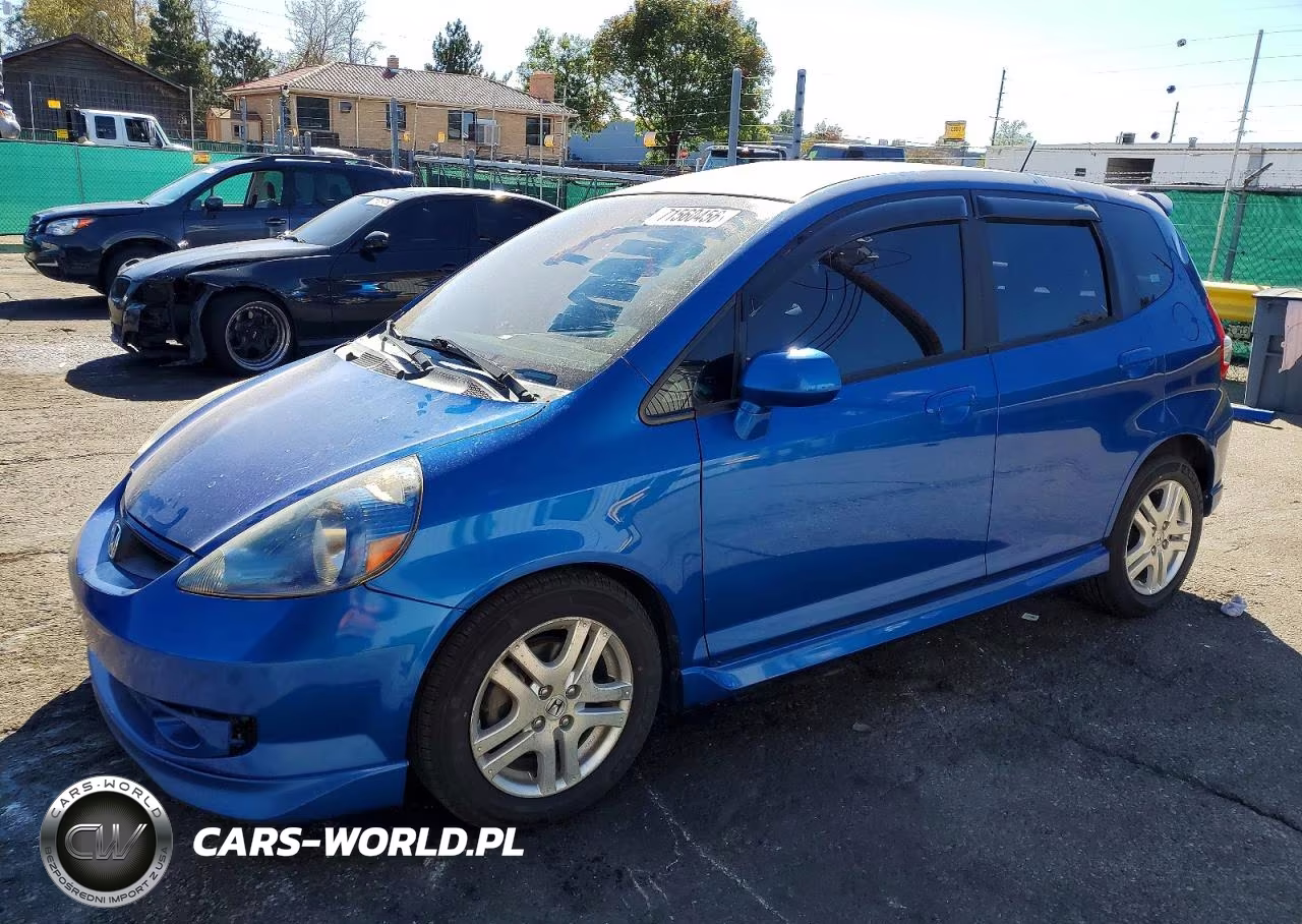 2007 Honda Fit S VIN:JHMGD38677S022698 - 1